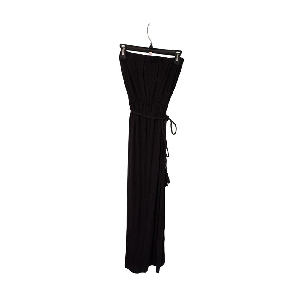 Women's Entro Medium Strapless Flowy Short Maxi Dress With Rope Belt